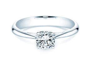 Engagement ring Delight in 14K white gold with diamond 0.75ct G/IF
