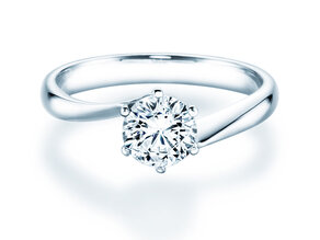 Engagement ring Devotion in 18K white gold with diamond 1.00ct H/SI