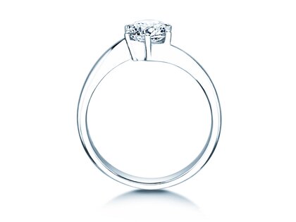 Engagement ring Devotion in 18K white gold with diamond 1.00ct H/SI