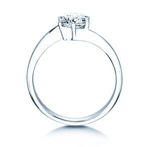 Engagement ring Devotion in 18K white gold with diamond 1.00ct H/SI