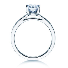 Engagement ring Princess in 14K white gold with diamond 1.50ct G/SI