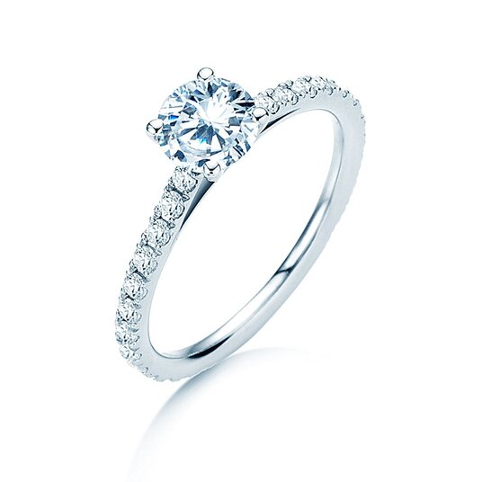 Engagement ring Pure Diamond in 9K white gold