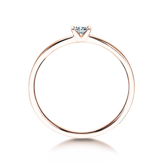 Engagement ring Love in rose gold