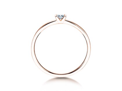 Engagement ring Love in rose gold