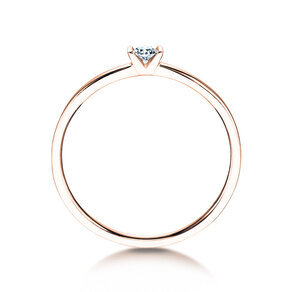 Engagement ring Love in rose gold