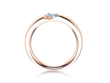 Engagement ring Italic in rose gold