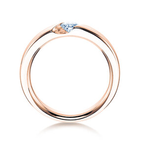 Engagement ring Italic in rose gold