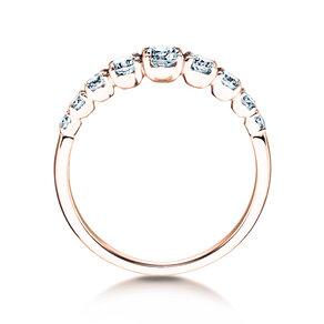 Engagement ring 9 Diamonds in rose gold