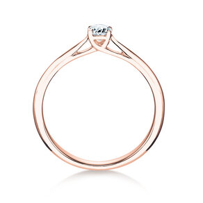 Engagement ring Delight in 14K rosé gold with diamond 0.20ct H/SI