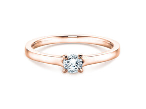 Engagement ring Modern in rose gold