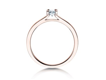 Engagement ring Modern in rose gold