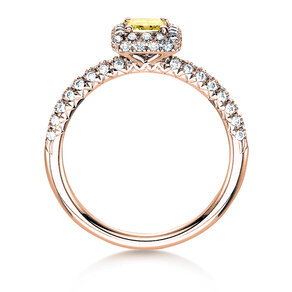 Engagement ring Sophie in 18K rosé gold with diamonds 1.02ct