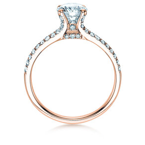 Engagement ring Dynasty in 18K rosé gold with diamonds 1.27ct G/SI