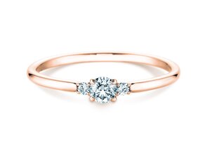 Engagement ring Vivid Petite Diamond in rose gold