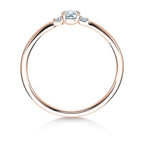 Engagement ring Vivid Petite Diamond in rose gold