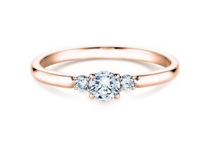 Engagement ring Vivid Petite Diamond in rose gold