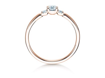 Engagement ring Vivid Petite Diamond in rose gold