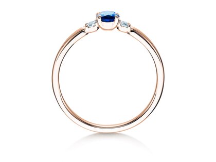 Engagement ring Vivid Petite in rose gold