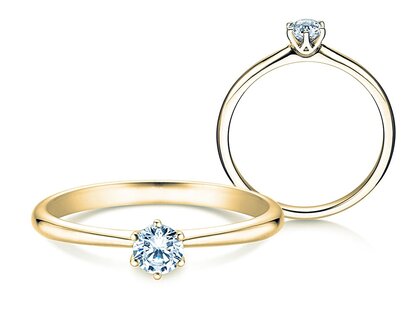 Engagement ring Spirit in yellow gold