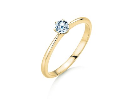 Engagement ring Spirit in yellow gold