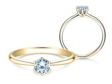 Engagement ring Spirit in yellow gold