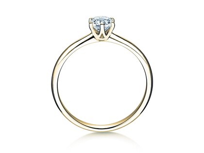 Engagement ring Spirit in yellow gold
