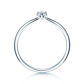 Engagement ring Spirit in silver 925/- with diamond 0.15ct G/VS