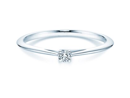 Engagement ring Delight in silver 925/- with diamond 0.07ct G/SI