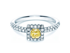 Engagement ring Sophie in 18K white gold with diamonds 1.02ct