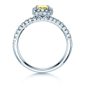 Engagement ring Sophie in 18K white gold with diamonds 1.02ct