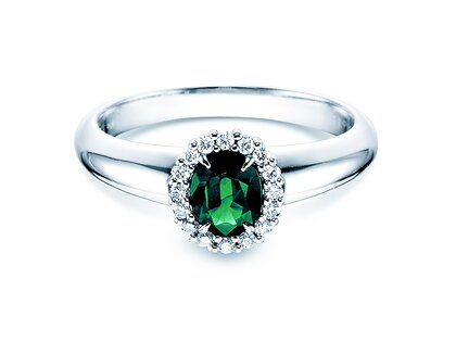 Engagement ring Windsor in 9K white gold