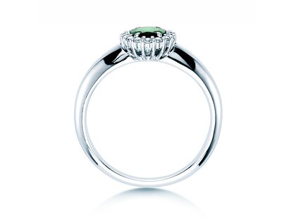 Engagement ring Windsor in 9K white gold