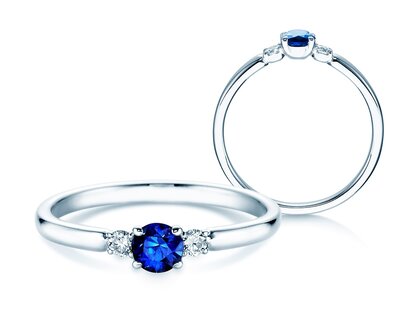 Engagement ring Vivid Petite in platinum