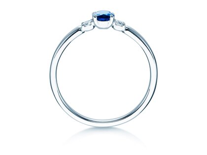 Engagement ring Vivid Petite in platinum