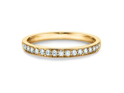 Engagement ring Alliance-/Eternityring in yellow gold