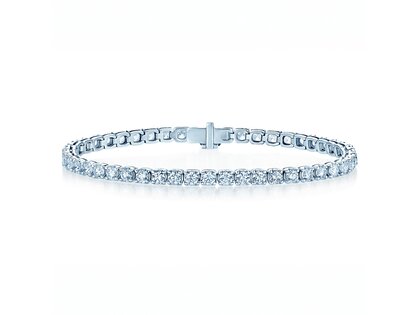 Tennis Bracelet Clean in 18K white gold with lab-grown diamonds 4.73ct E/VS, 16.5cm