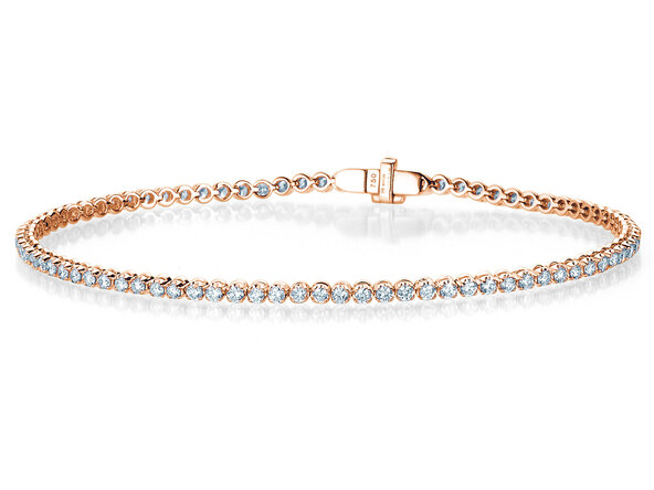 Tennis Bracelet in 18K rosé gold