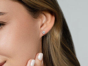 Ear studs Classic 14K yellow gold diamonds 0.60ct G/SI