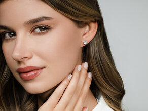 Ear studs Classic 14K white gold diamonds 2.00ct G/SI