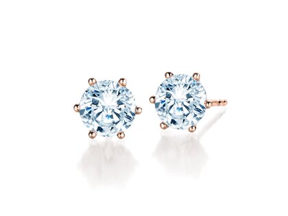 Ear studs Classic 14K rosé gold