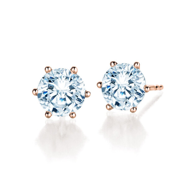 Ear studs Classic 14K rosé gold