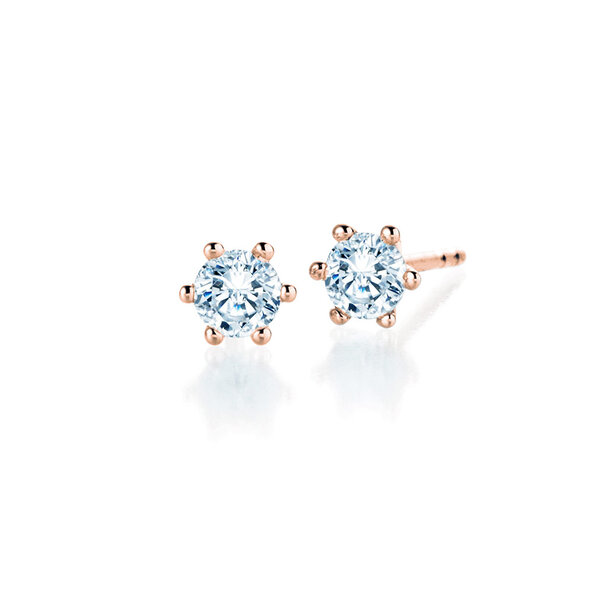 Ear studs Classic 18K rosé gold diamonds 0.60ct G/SI