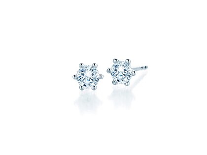 Studs Classic Lab-grown diamond in 14K white gold with lab-grown diamonds 1.00ct E/VS