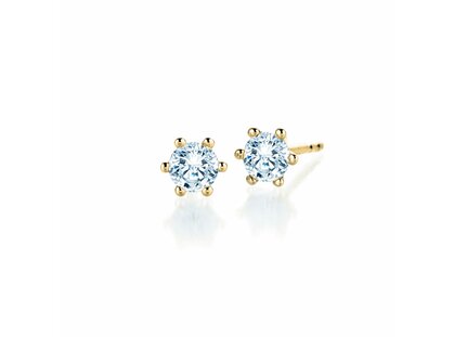 Ear studs Classic yellow gold