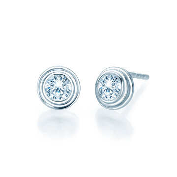 Ear studs Diamond Bowl