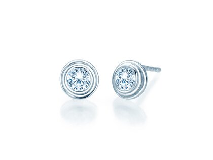 Ear studs Diamond Bowl