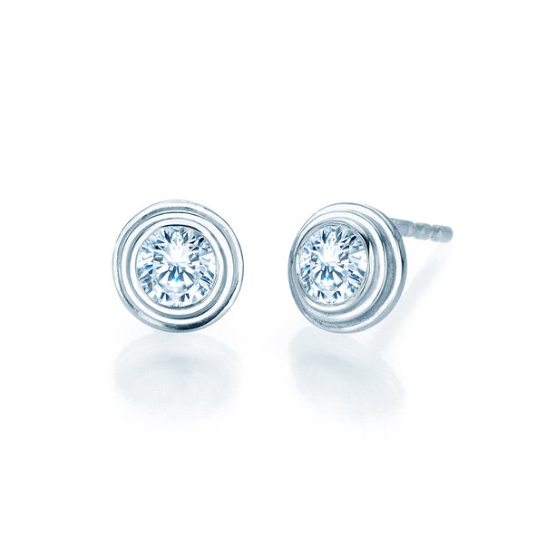 Ear studs Diamond Bowl