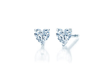 Ear studs Diamond Heart