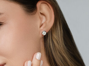 Ear studs Eternal in 9K yellow gold with diamonds 0.80ct G/SI