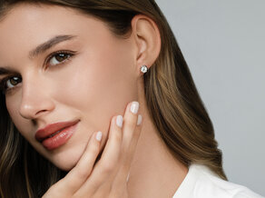 Ear studs Eternal in 9K yellow gold with diamonds 0.80ct G/SI